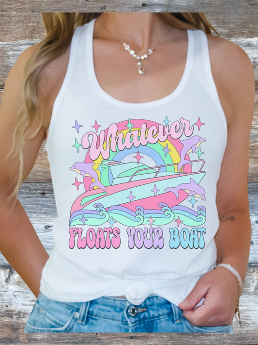 Whatever floats your boat tank top