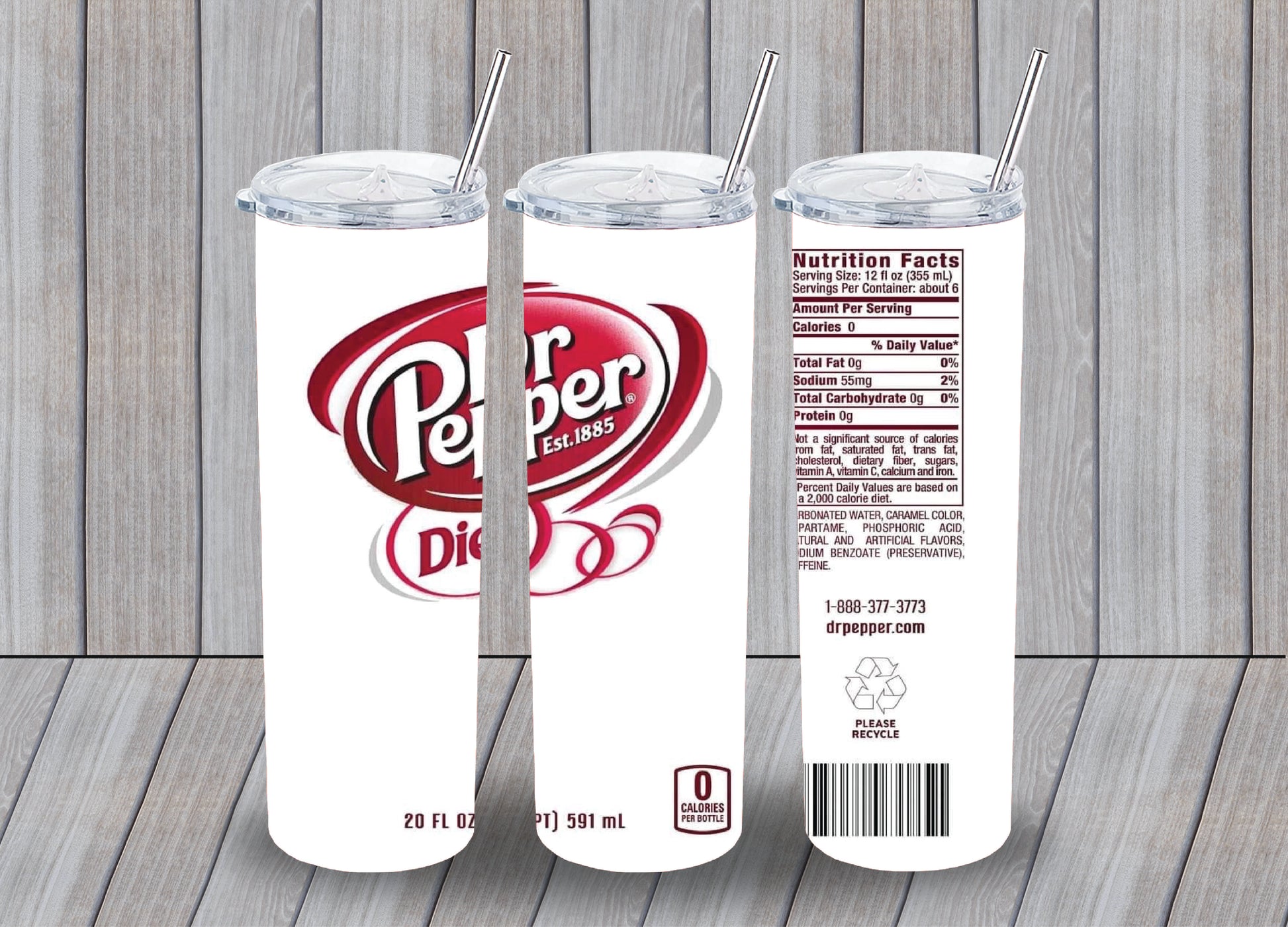 Dr Pepper and Diet Dr Pepper Tumbler 