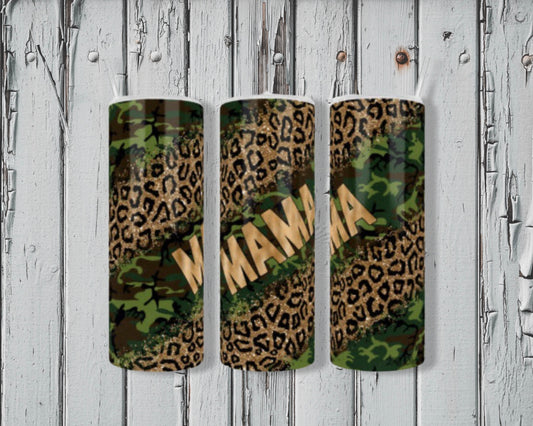 Camo mama tumbler